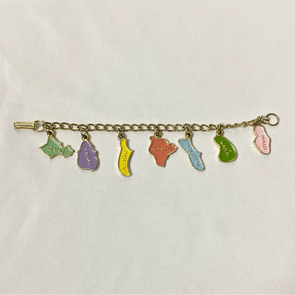 ⭐️ Vintage Islands Of Hawaii Little Girls Charm Bracelet